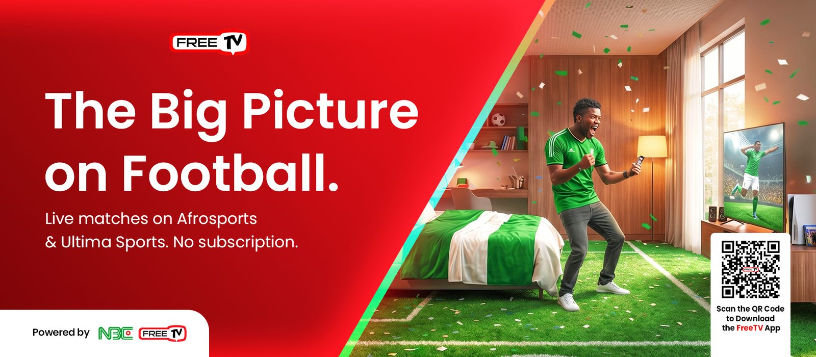 The Big Picture on Football. Live matches on Afrosports and Ultima Sports, no subscription.